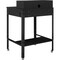 Global Industrial 34-1/2W x 30D x 38H Shop Desk with Pigeonhole Compartment Riser Flat Surface, Black 319355BK - alternate 2